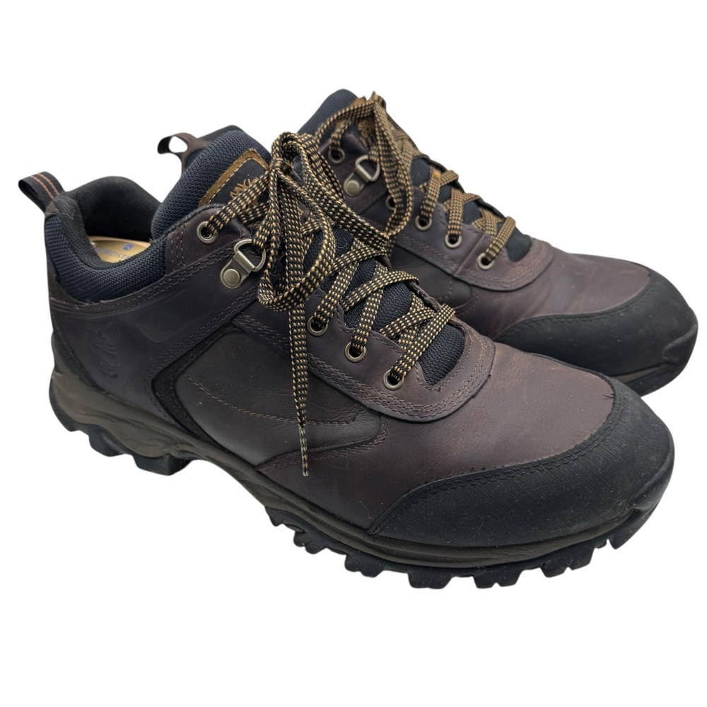 Timberland Men's Brown Leather Hiking Shoes - Size 11 - Picture 2 of 9
